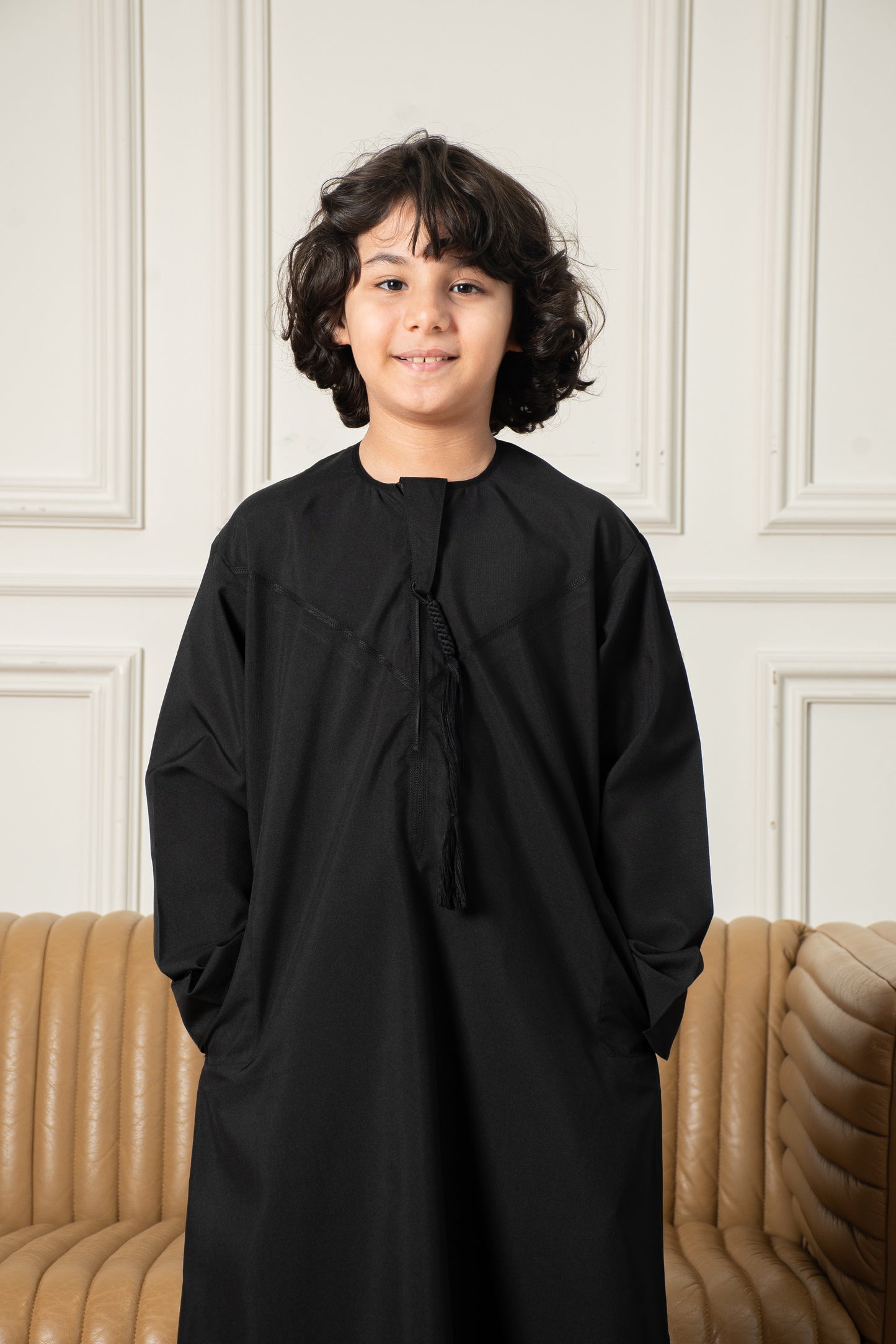 Kids Basics Emirati Thobe- Black