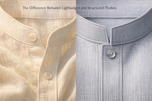 The Difference Between Lightweight and Structured Thobes