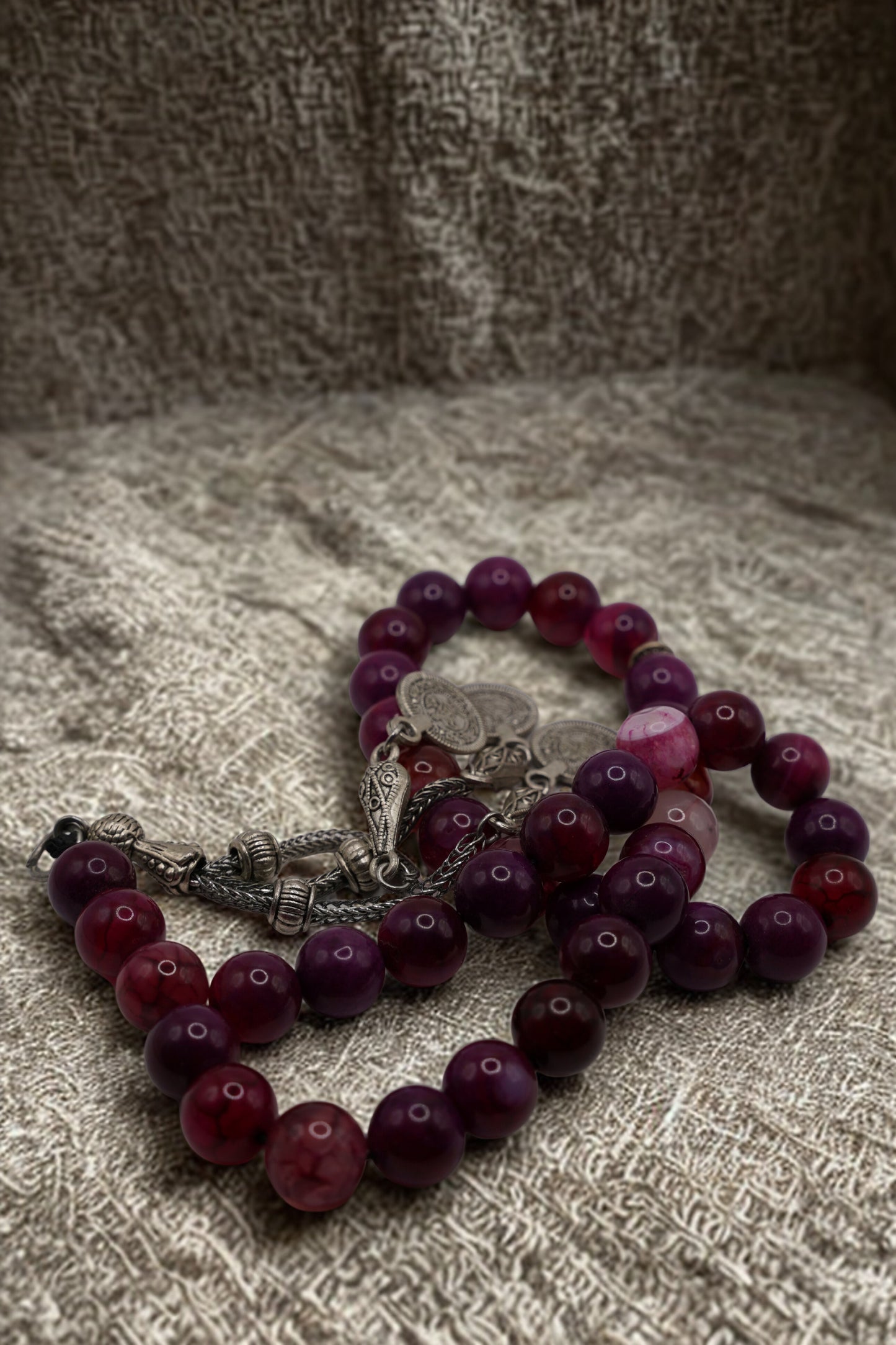 Prayer Beads- Amethyst Agate
