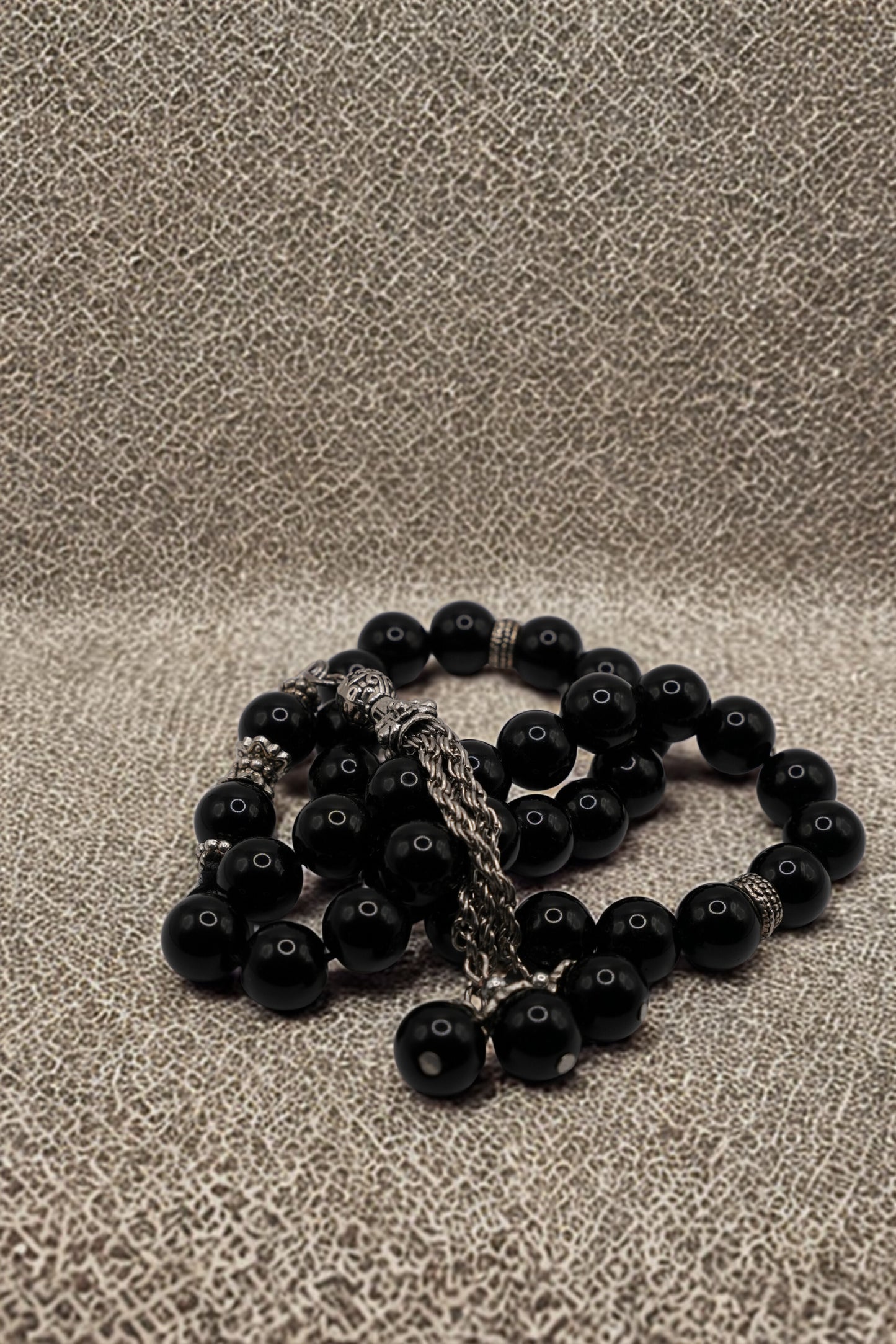 Prayer Beads- Obsidian Agate