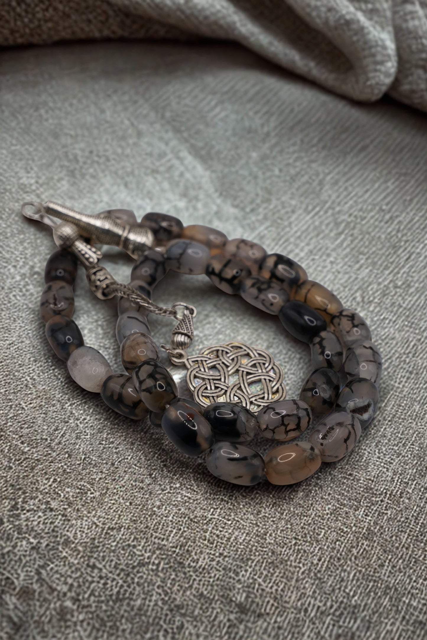 Prayer Beads- Stone Agate