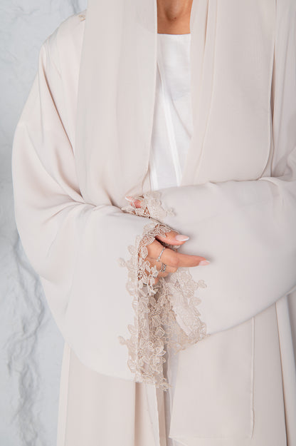 Mira Abaya- Classic Ivory