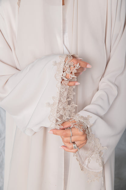 Mira Abaya- Classic Ivory