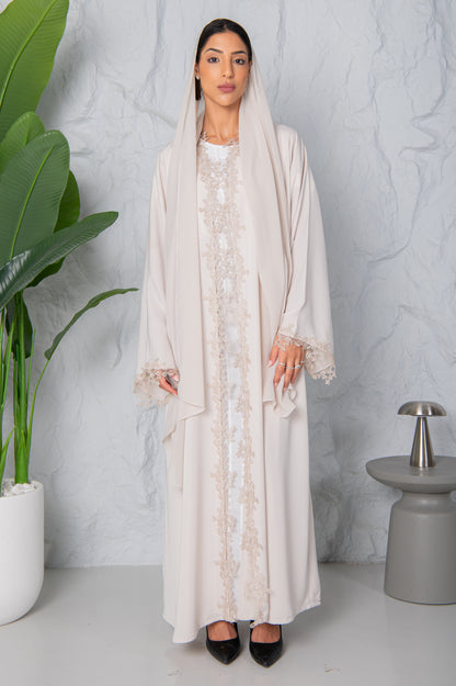 Mira Abaya- Classic Ivory