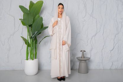 Mira Abaya- Classic Ivory
