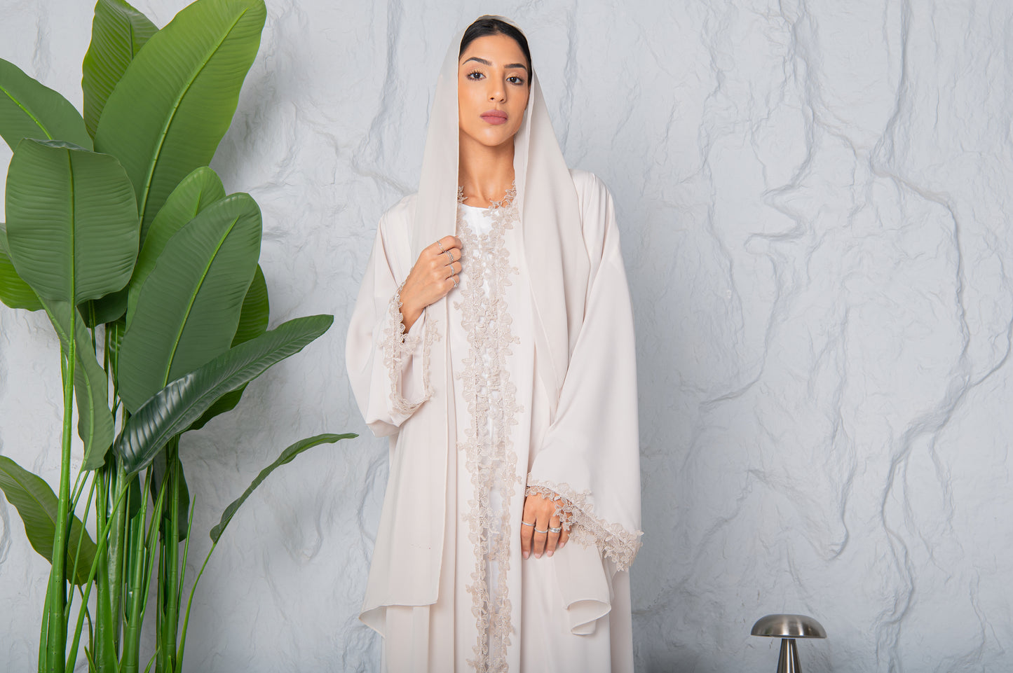 Mira Abaya- Classic Ivory