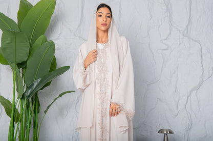 Mira Abaya- Classic Ivory