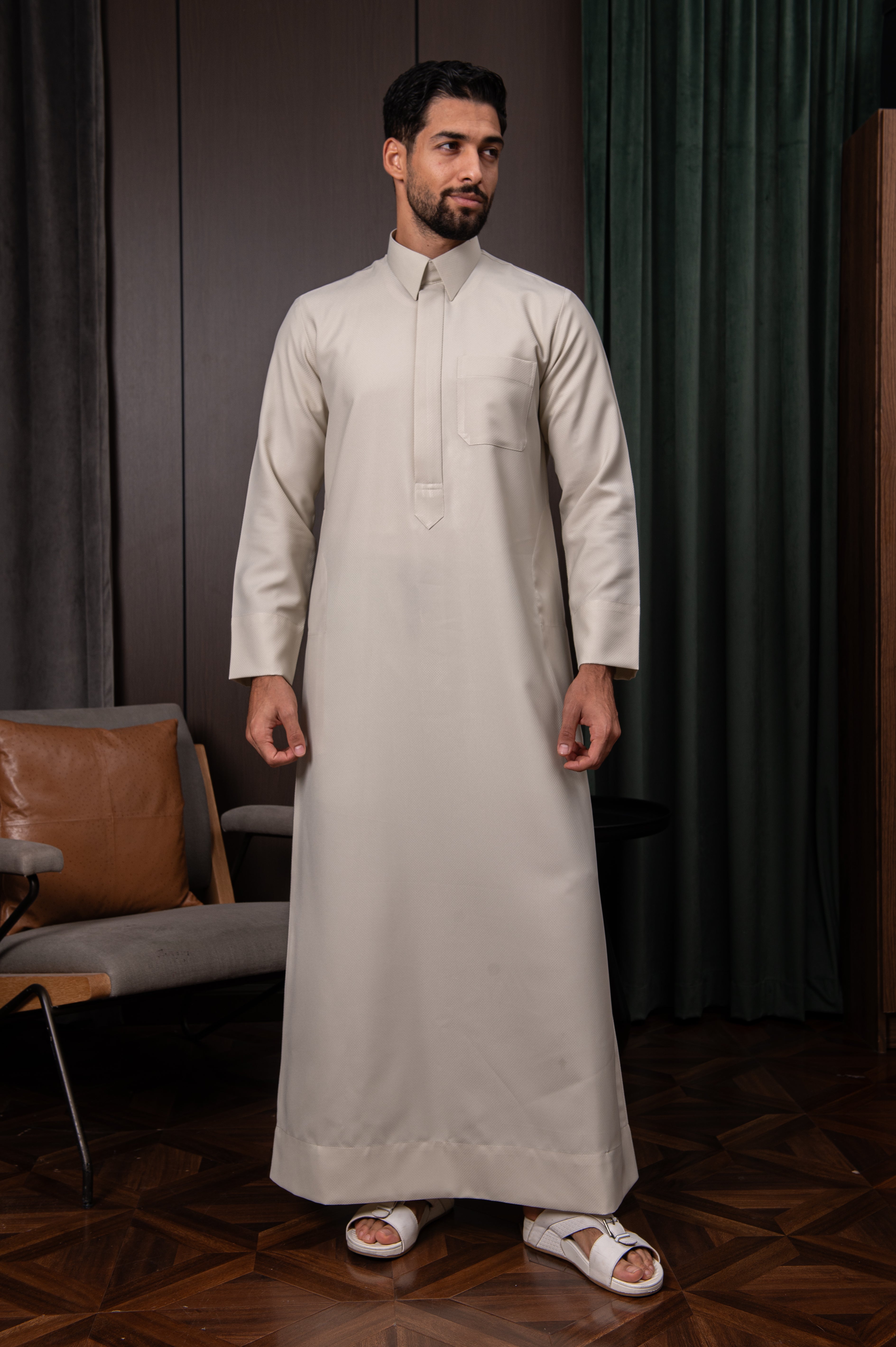 Qatari Thobe- Regent Taupe