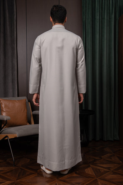 ثوب قطري - رمادي سافوي