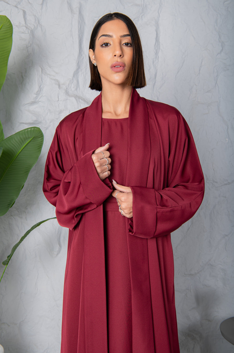 The Essential Abaya - Burgundy