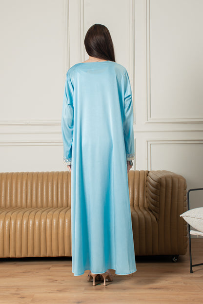 Yasmine Djellaba- Baby Blue