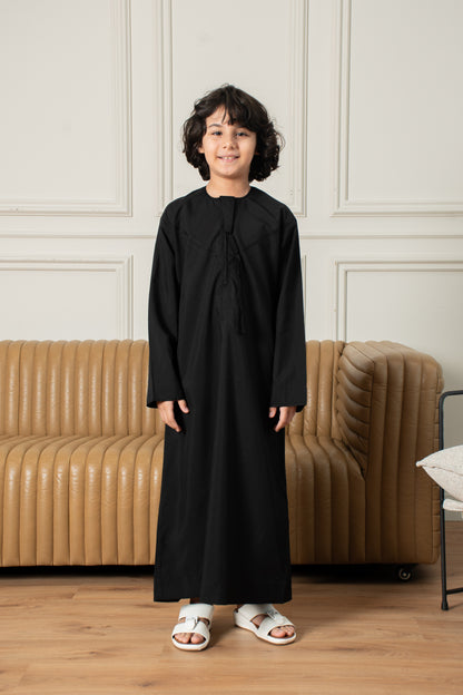 Kids Basics Emirati Thobe- Black