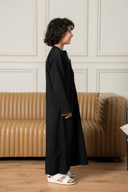 Kids Basics Emirati Thobe- Black
