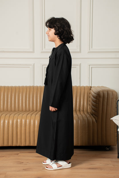 Kids Basics Emirati Thobe- Black