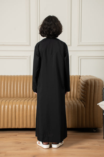 Kids Basics Emirati Thobe- Black