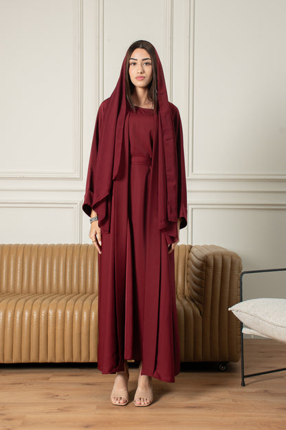 The Essential Abaya - Burgundy