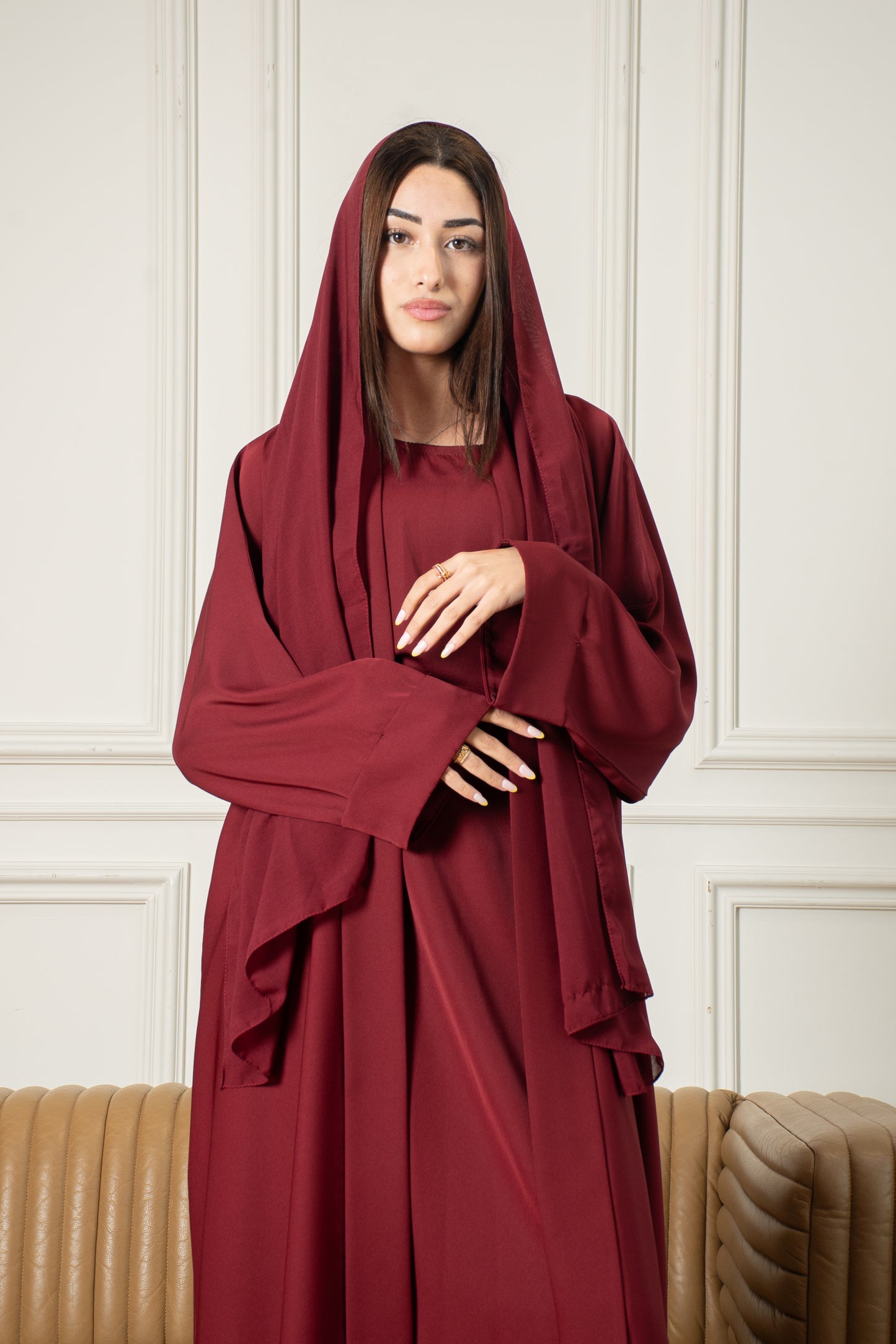 The Essential Abaya - Burgundy
