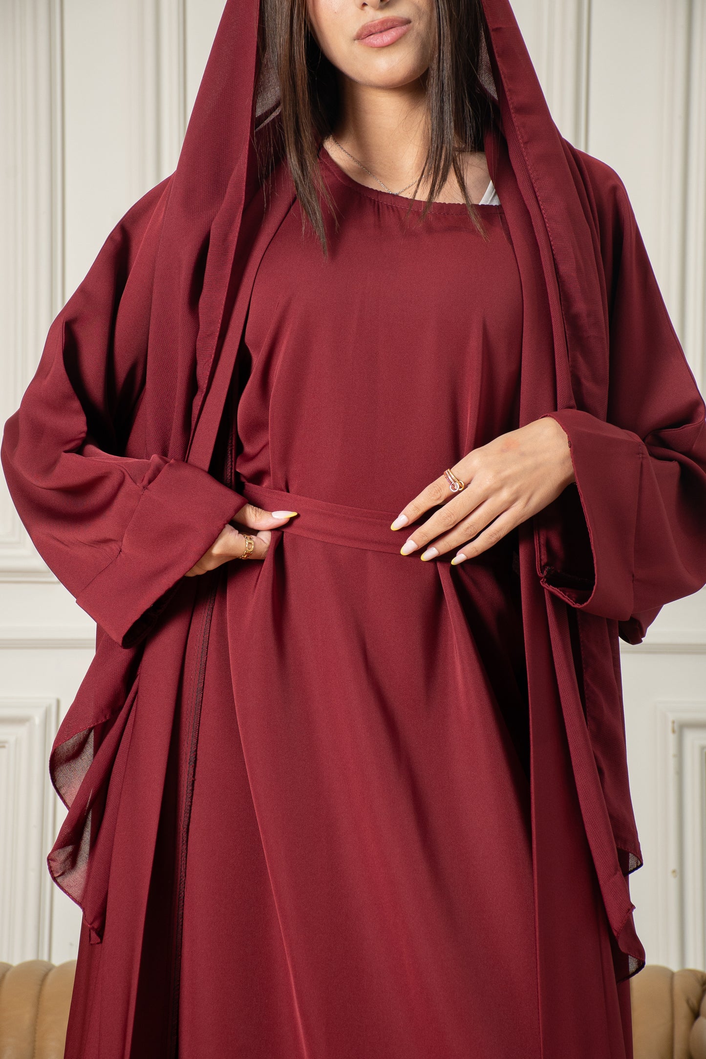 The Essential Abaya - Burgundy