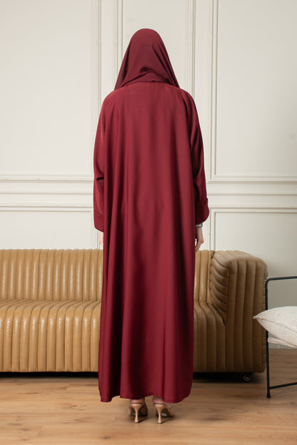 The Essential Abaya - Burgundy