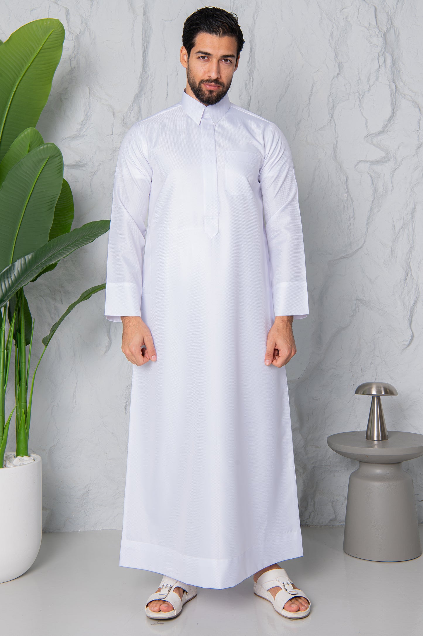 Qatari Thobe- Cloud White