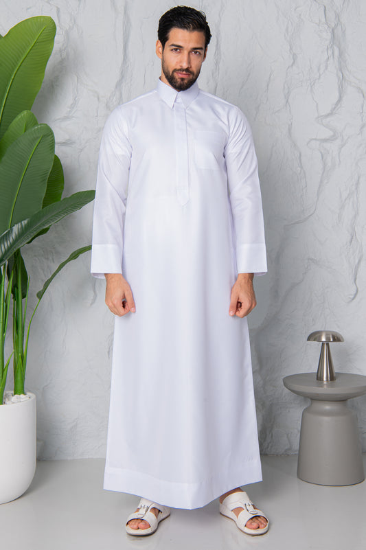 ثوب قطري - لون رمادي داكن