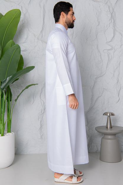 Qatari Thobe- Cloud White