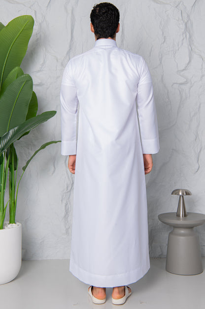 Qatari Thobe- Cloud White