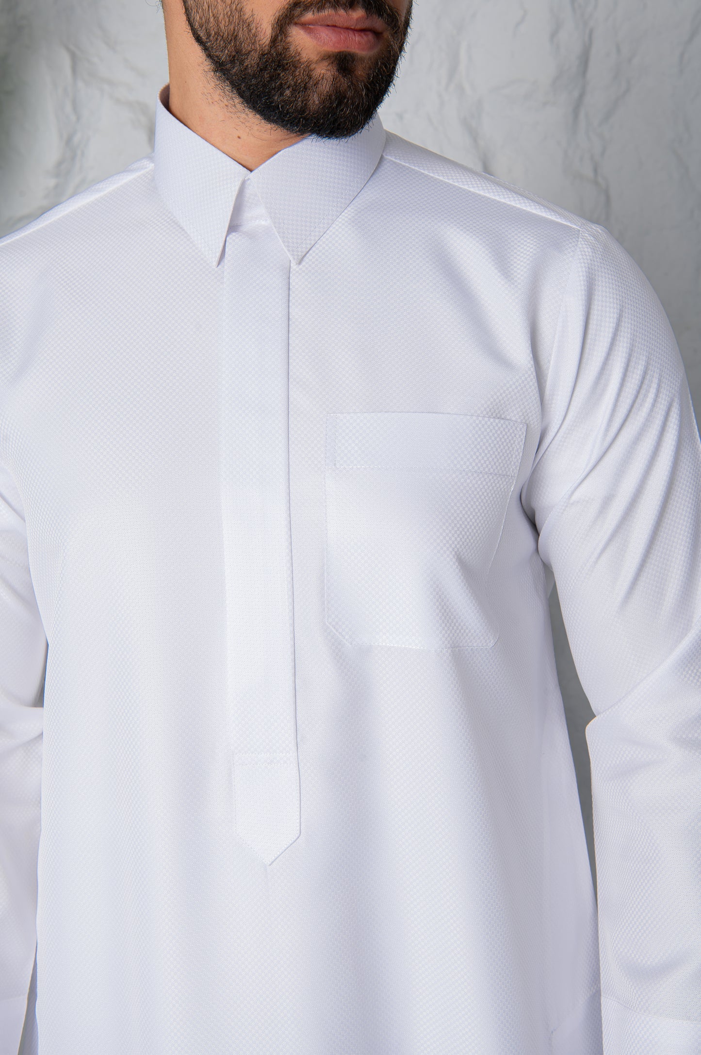 Qatari Thobe- Cloud White
