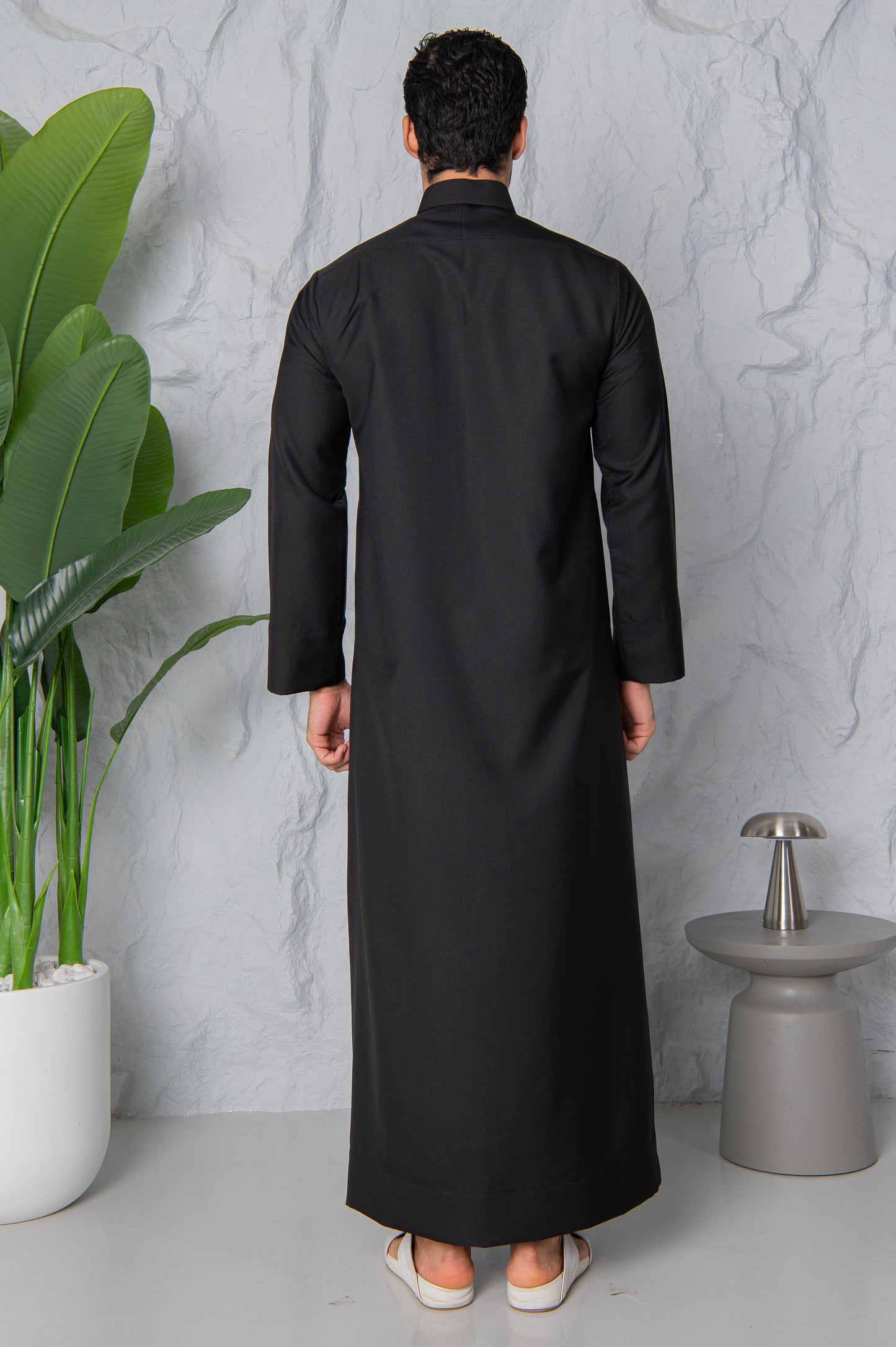 Qatari Thobe- Shadow Black